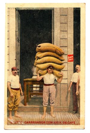 Cartao Postal - Carregador De Cafe - Santos - Sp - 1920