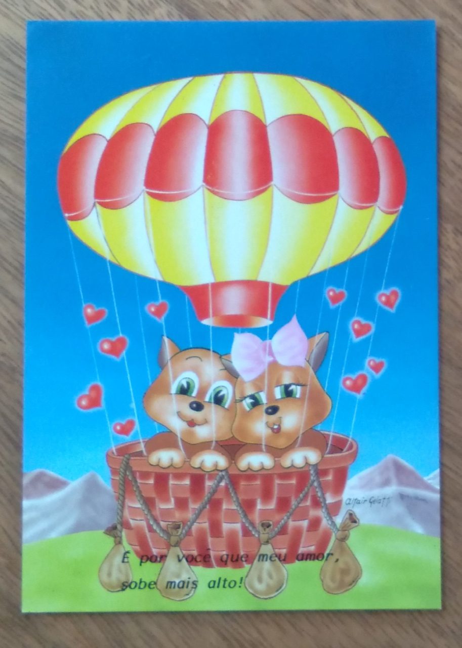 Cartão Postal Litoarte Jovem 82. Por você meu amor.
