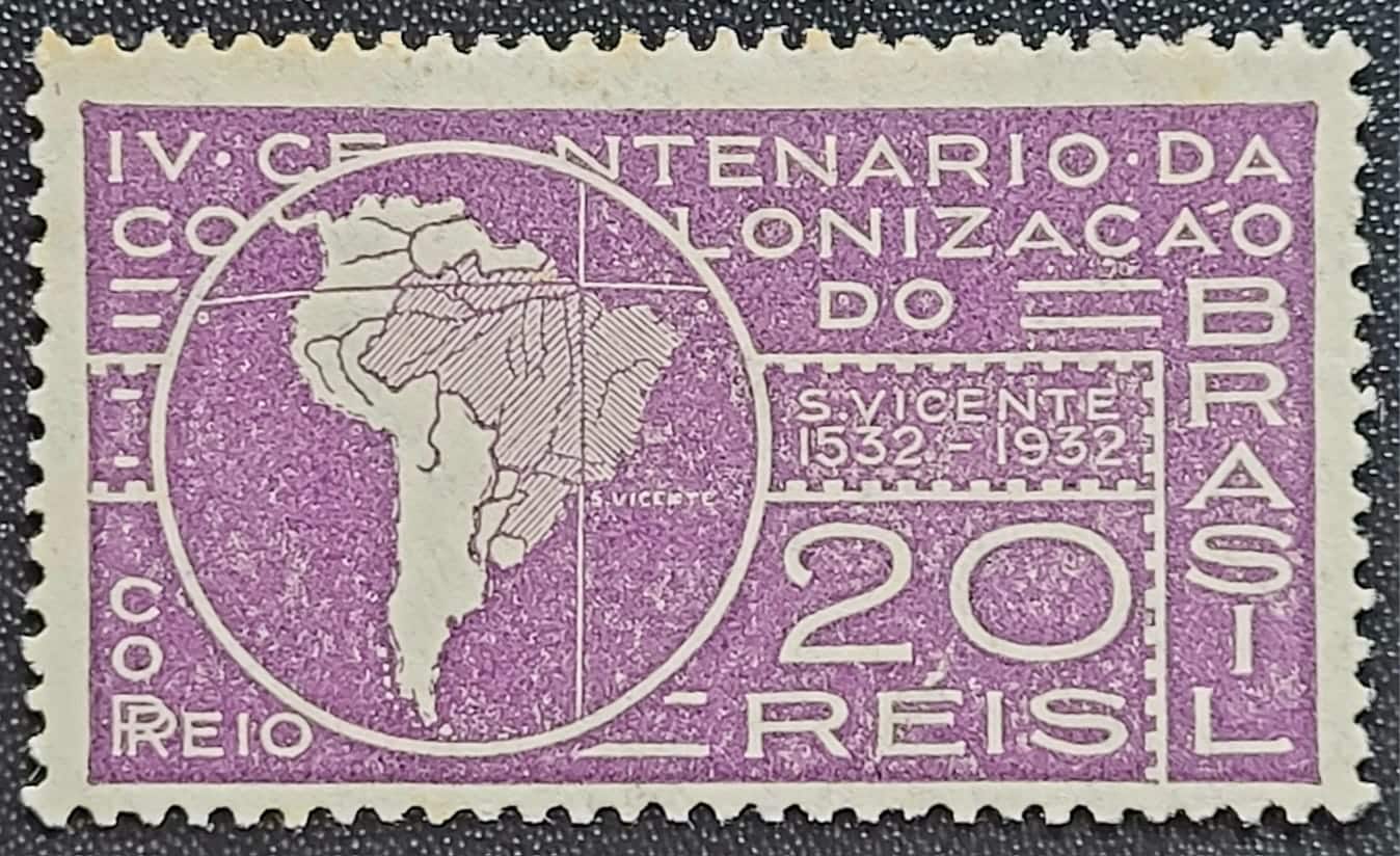 Comemorativos - RHM C0041 (Novo com Goma) 20 Réis - Tratado de Tordesilhas - 03/06/1932
