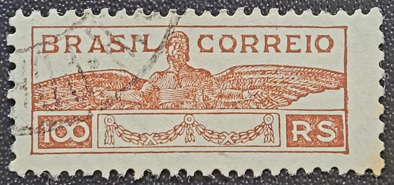 Comemorativos - RHM C0064 (Usado) 100 Réis - Sobretaxa Pró Aeroportos - 01/10/1933