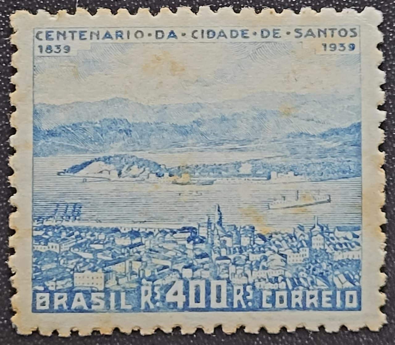 Comemorativos - RHM C0136 (Novo ) 400 Réis - Centenário do Município de Santos - 23/08/1939
