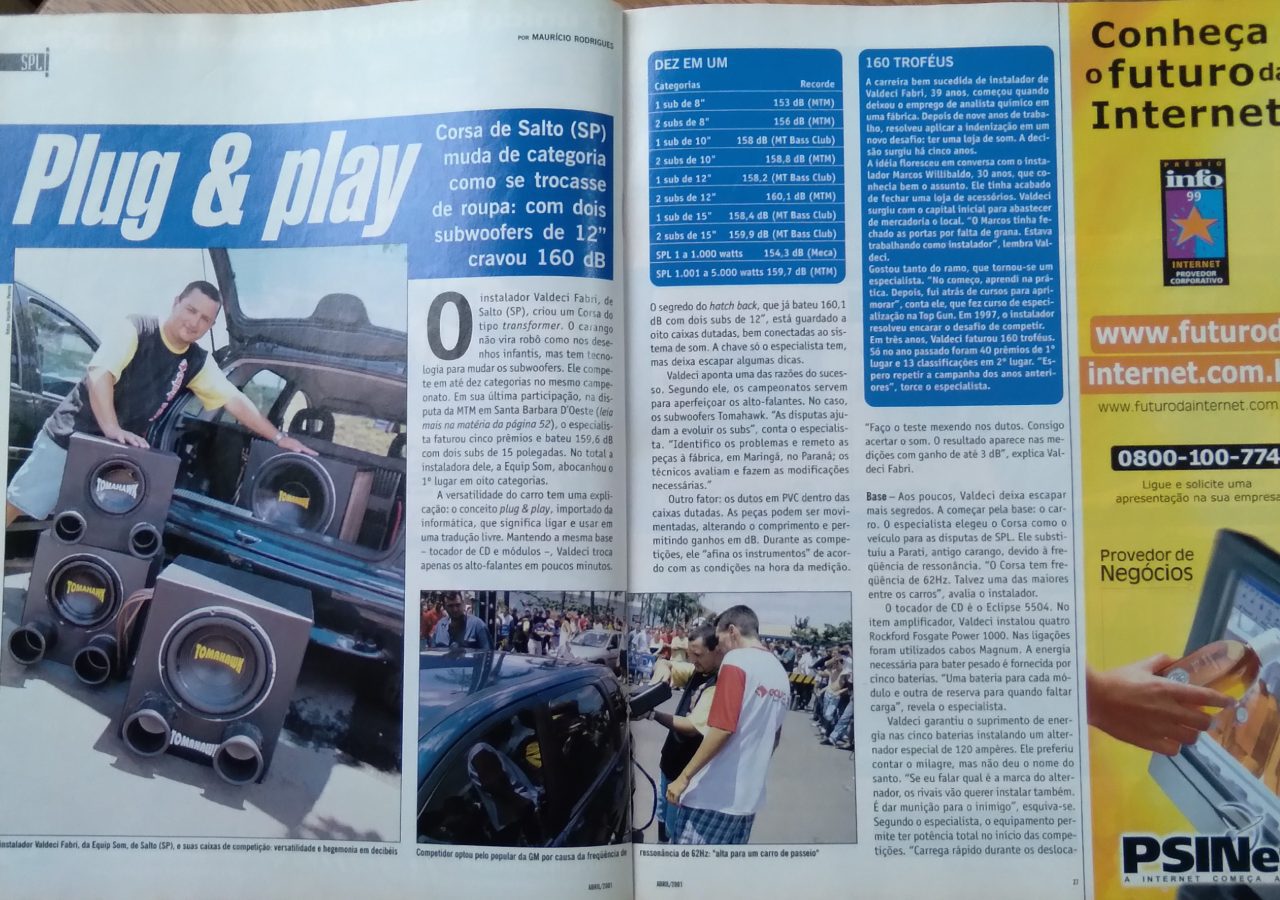 | Casa do Colecionador FCG. Revista Som e carro 55. Drag racing Passeio em família Van carnival.