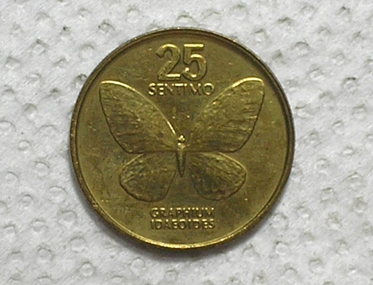 Filipinas) 25 Sentimos - 1990 / Sob / Bz/Al / box57