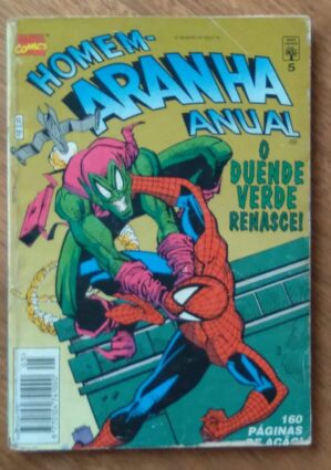 Gibi Homem Aranha anual 5. Ed Abril 1995 02. Duende verde renasce.