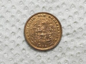 Holanda - Kindow of Netherlands) 1/2 Cent - 1938 / 1,20g. - 14mm / Sob / Bz / box57