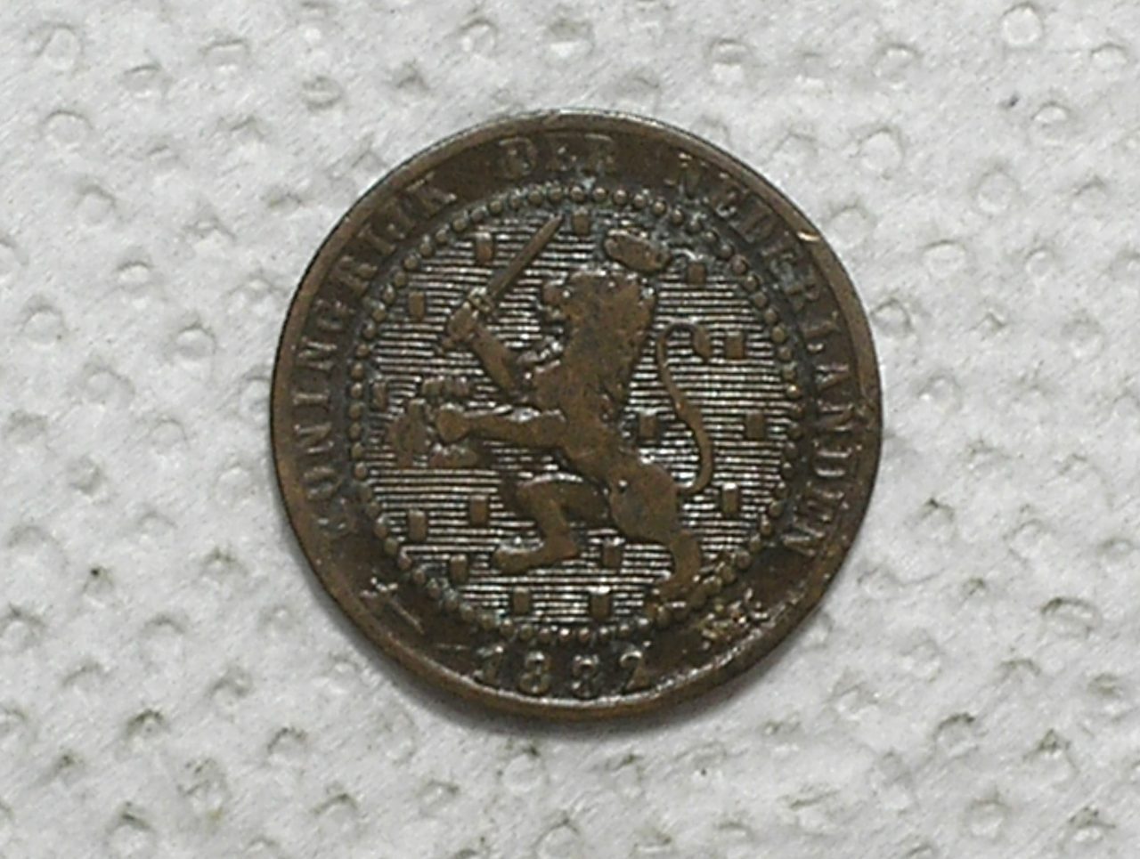 Holanda - Kindow of Netherlands) 1 Cent - 1882 / Mbc / Bz / box57