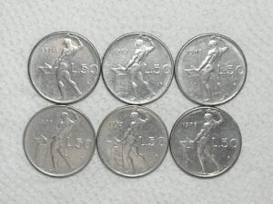 Itália) 50 Liras - 1956-1973-1976-1978-1979-1983 / St. / Mbc/S / m460