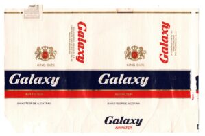 Maço Carteira Embalagem Cigarro Galaxy ( 1 ) - Brasil