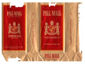 Maço Carteira Embalagem Cigarro Pall Mall Super Longos - Brasil