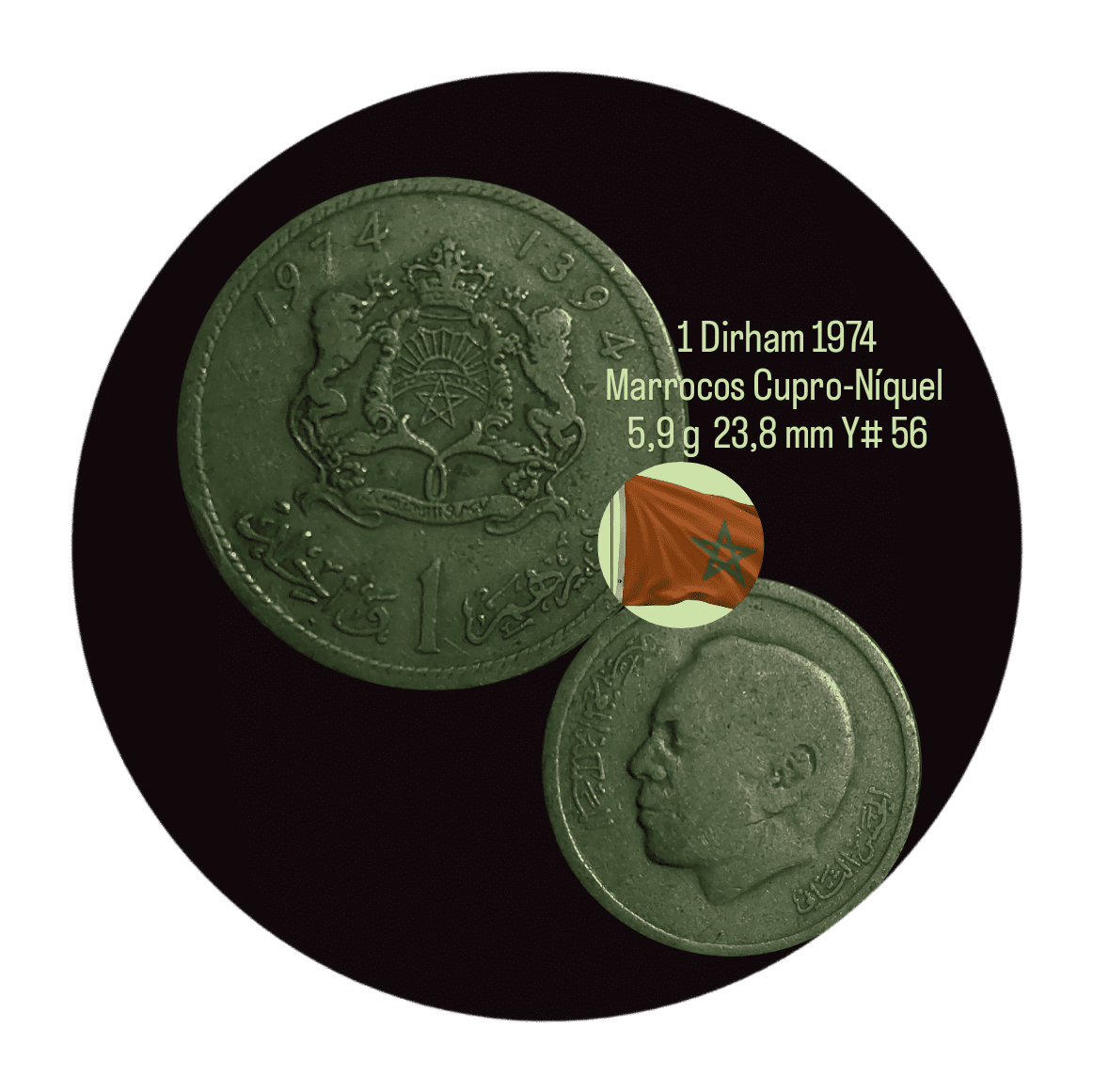 Moedas do mundo Marrocos Sku 1371