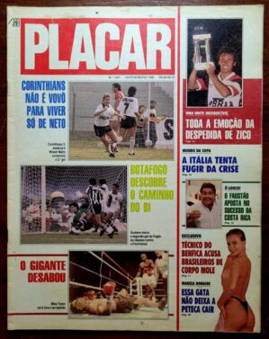 Placar Nº 1027 (Revista com 24 Escudinhos para Botões) 16/02/1990