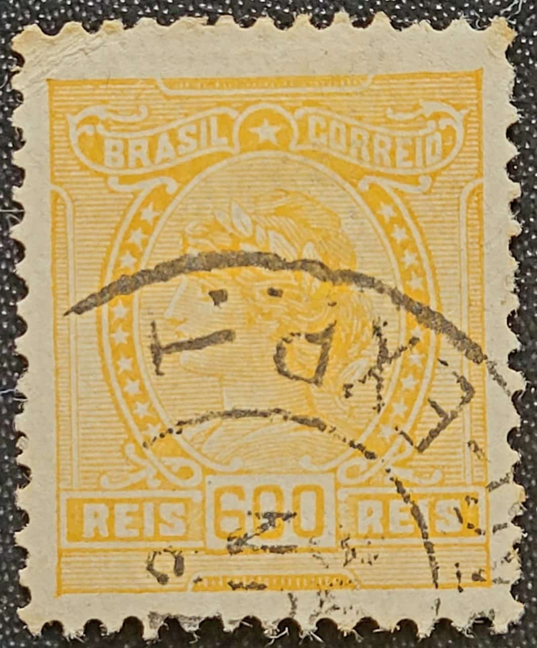Regulares - RHM 169 (Usado) 600 Réis - Alegorias República e Instrução - 1918/1919 (Selos do Brasil)