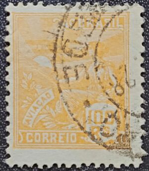 Regulares - RHM 197 (Usado) 100 Réis - Aviação - Vovó Parte 1 - 1921/26