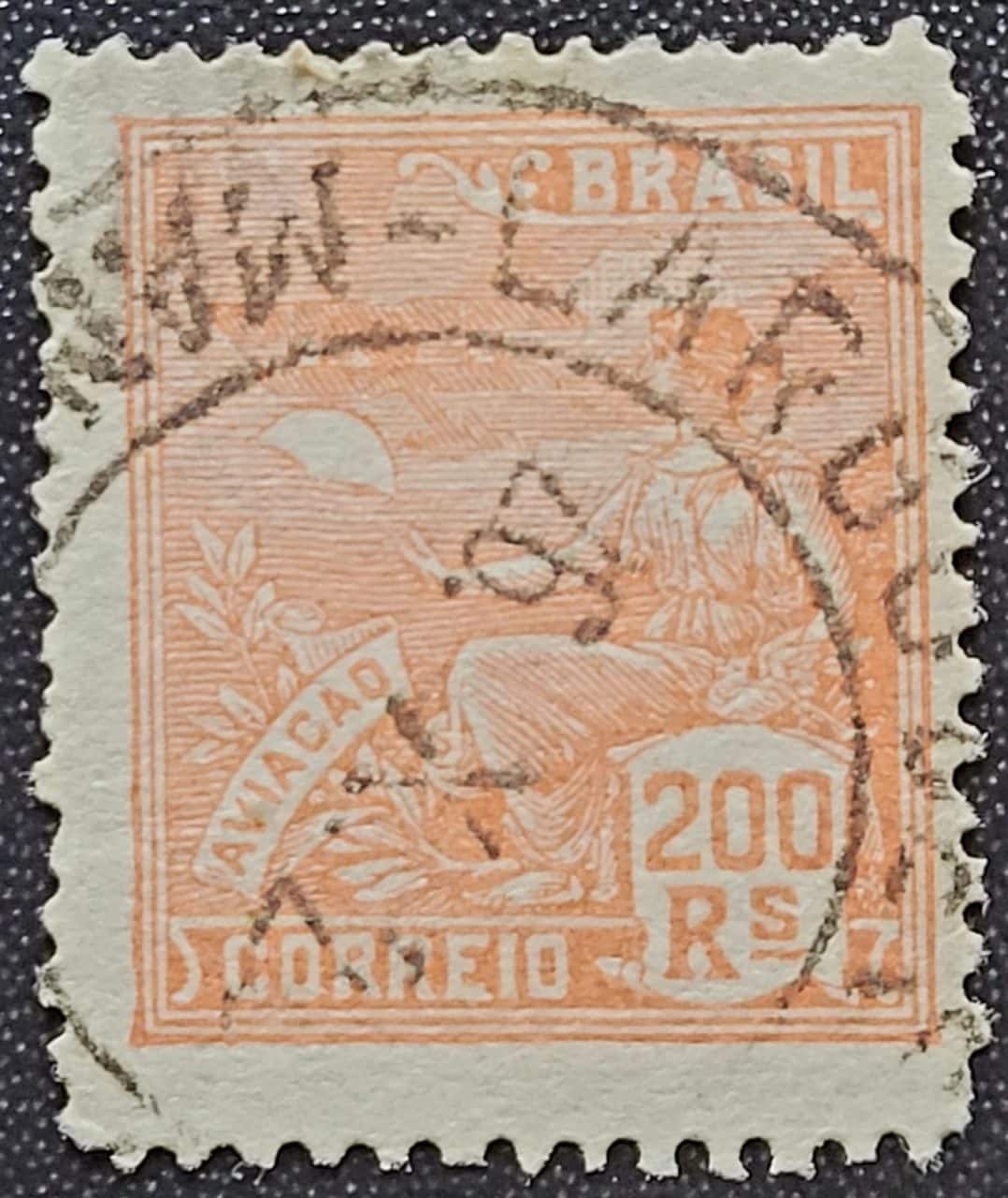 Regulares - RHM 199 (Usado) 200 Réis - Aviação - Vovó Parte 1 - 1921/26