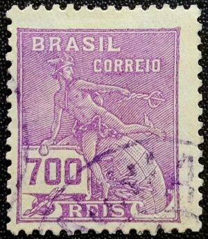 Regulares - RHM 260 (Usado) 700 Réis - Mercúrio e Globo - Vovó Parte 2 - 1929
