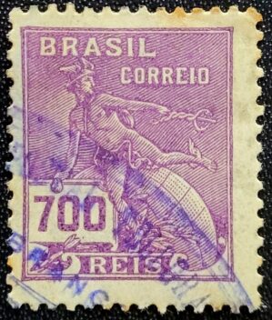 Regulares - RHM 260 (Usado) 700 Réis - Mercúrio e Globo - Vovó Parte 2 - 1929