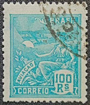Regulares - RHM 269 (Usado) 100 Réis - Aviação - Vovó Parte 2 - 1930