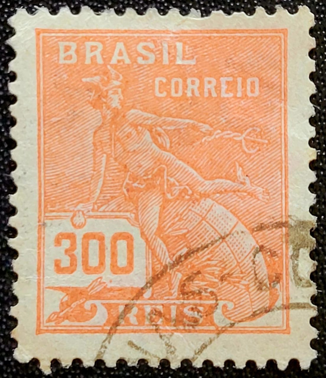 Regulares - RHM 271 (Usado) 300 Réis - Mercúrio e Globo - Vovó Parte 2 - 1930