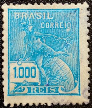 Regulares - RHM 273 (Usado) 1.000 Réis - Mercúrio e Globo - Vovó Parte 2 - 1930