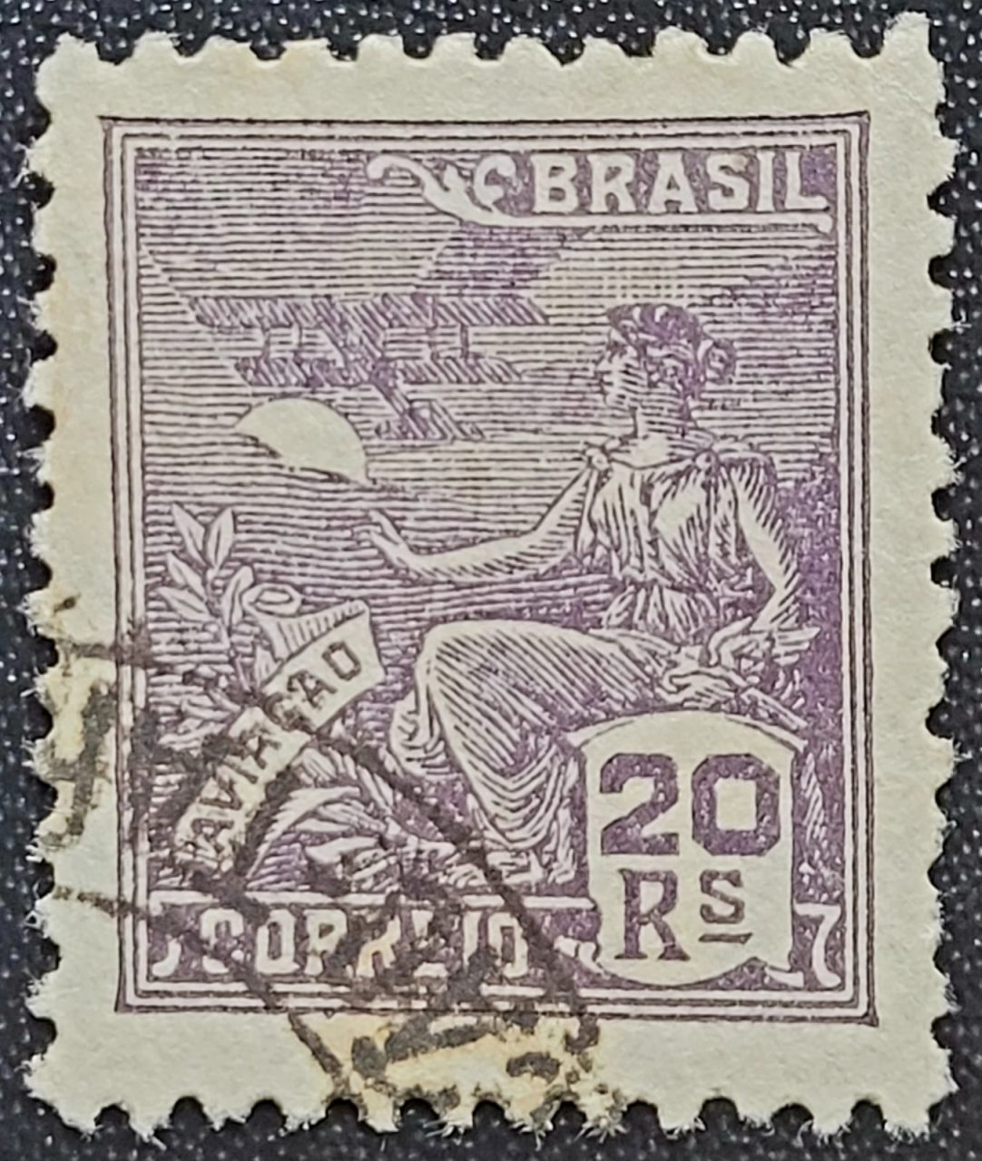 Regulares - RHM 276 A (Usado) 20 Réis - Aviação - Vovó Parte 2 - 1933