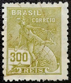 Regulares - RHM 284 A (Usado) 300 Réis - Mercúrio e Globo - Vovó Parte 2 - 1933