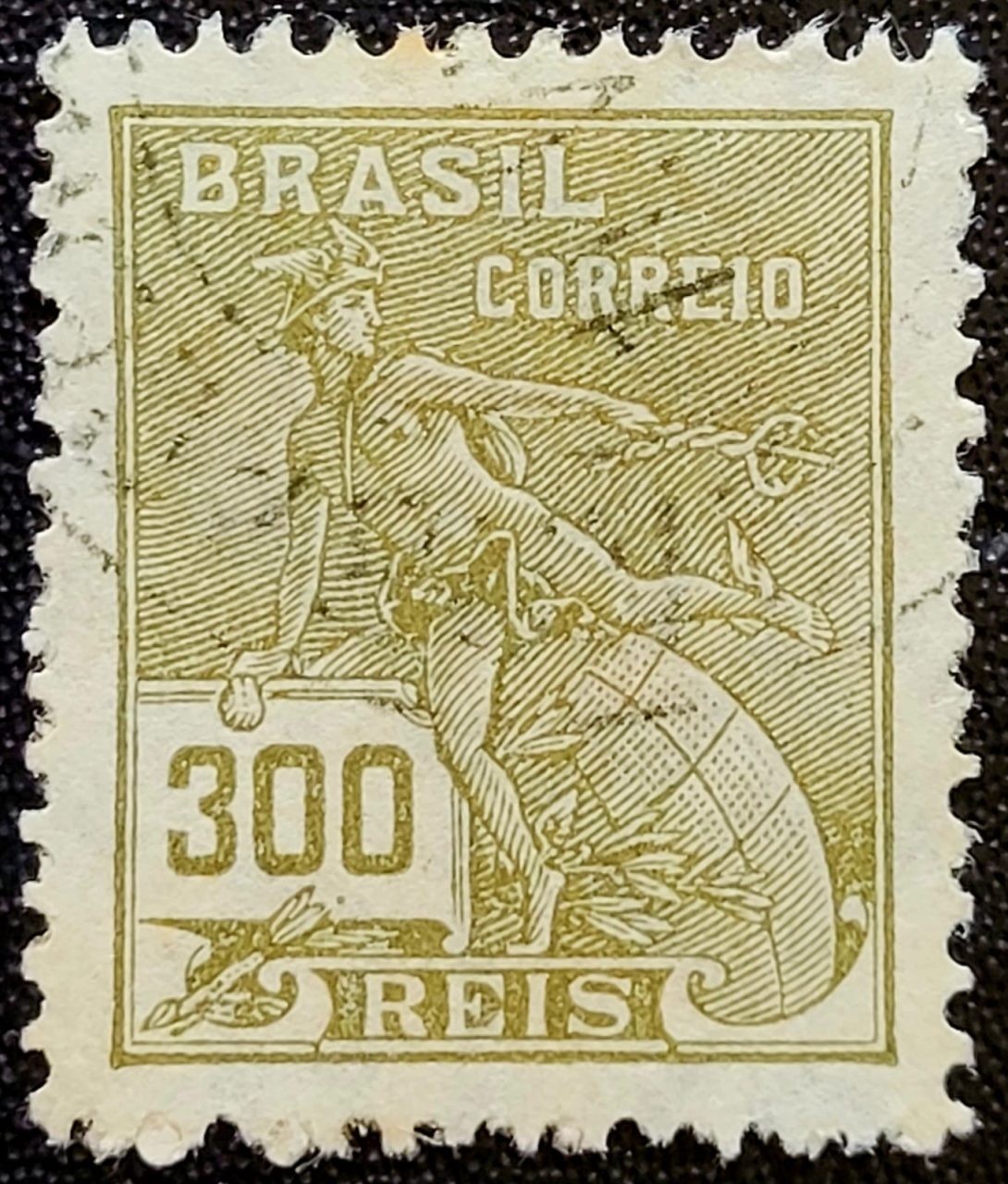 Regulares - RHM 284 (Usado) 300 Réis - Mercúrio e Globo - Vovó Parte 2 - 1931/1934