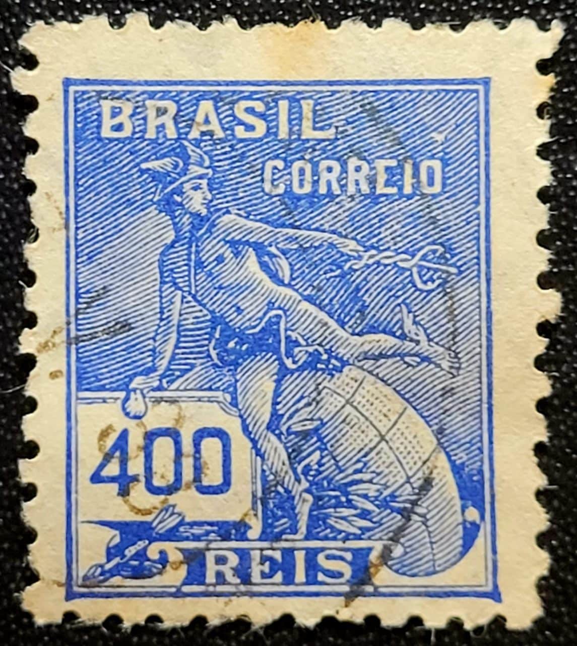 Regulares - RHM 285 A (Usado) 400 Réis - Mercúrio e Globo - Vovó Parte 2 - 1933