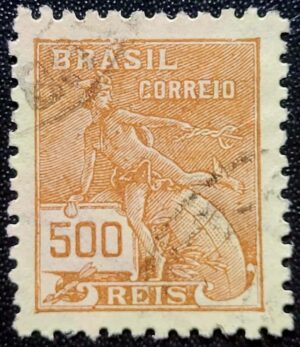 Regulares - RHM 286 A (Usado) 500 Réis - Mercúrio e Globo - Vovó Parte 2 - 1933
