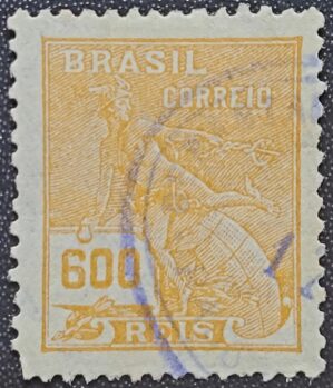 Regulares - RHM 287 (Usado) 600 Réis - Mercúrio e Globo - Vovó Parte 2 - 1931/1934