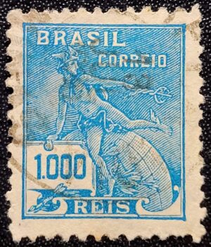 Regulares - RHM 289 A (Usado) 1.000 Réis - Mercúrio e Globo - Vovó Parte 2 - 1933