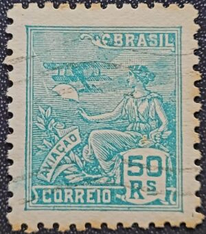 Regulares - RHM 299 (Usado) 50 Réis - Aviação - Vovó Parte 2 - 1936/1937