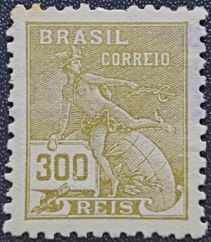 Regulares - RHM 302 (Usado) 300 Réis - Mercúrio e Globo - Vovó Parte 2 - 1936/37