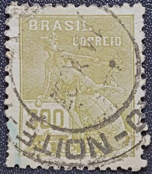 Regulares - RHM 302 (Usado) 300 Réis - Mercúrio e Globo - Vovó Parte 2 - 1936/37