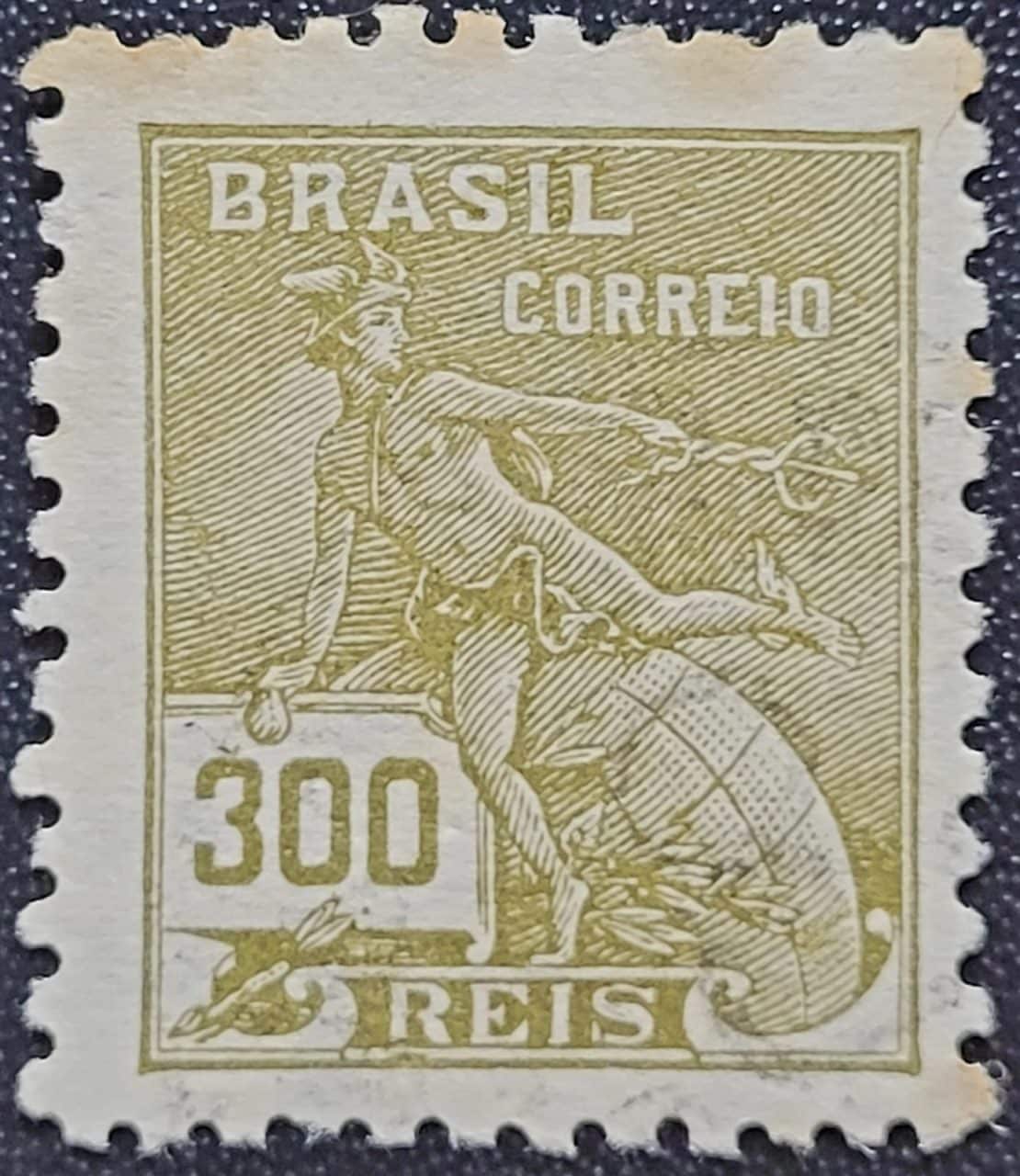 Regulares - RHM 302 (Usado) 300 Réis - Mercúrio e Globo - Vovó Parte 2 - 1936/37