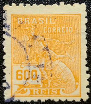 Regulares - RHM 305 (Usado) 600 Réis - Mercúrio e Globo - Vovó Parte 2 - 1936/37