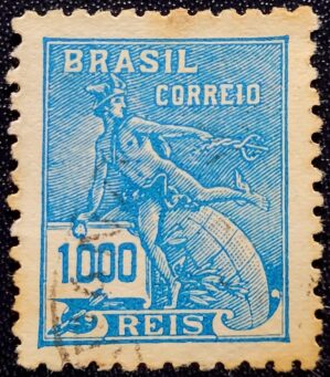 Regulares - RHM 307 (Usado) 1.000 Réis - Mercúrio e Globo - Vovó Parte 2 - 1936/37