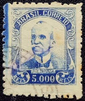Regulares - RHM 312 (Usado) 5.000 Réis - Ruy Barbosa - Vovó Parte 2 - 1936/1937