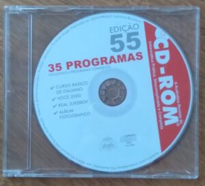Revista do cd rom 55 sem a Revista. Curso de italiano Real jukebox.