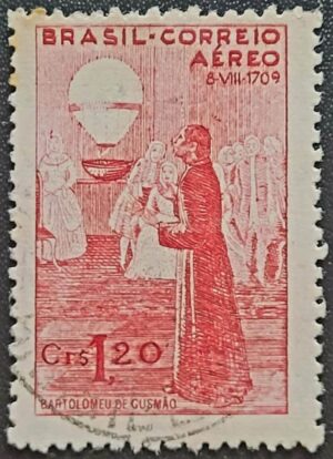Aéreos - RHM A057 (Usado) Semana da Asa - Bartolomeu de Gusmão - O Padre Voador - 23/10/1944