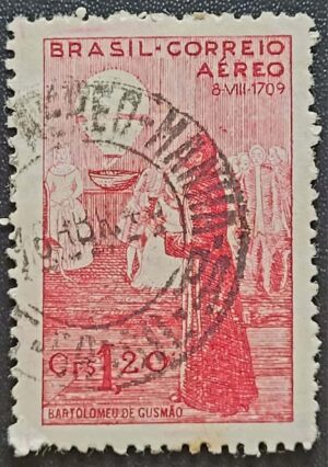 Aéreos - RHM A057 (Usado) Semana da Asa - Bartolomeu de Gusmão - O Padre Voador - 23/10/1944