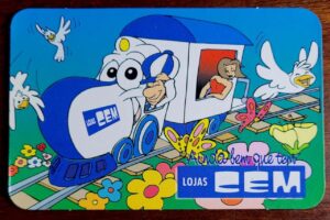 Calendário de Bolso (Tema Propaganda) Lojas Cem - Ano 2000
