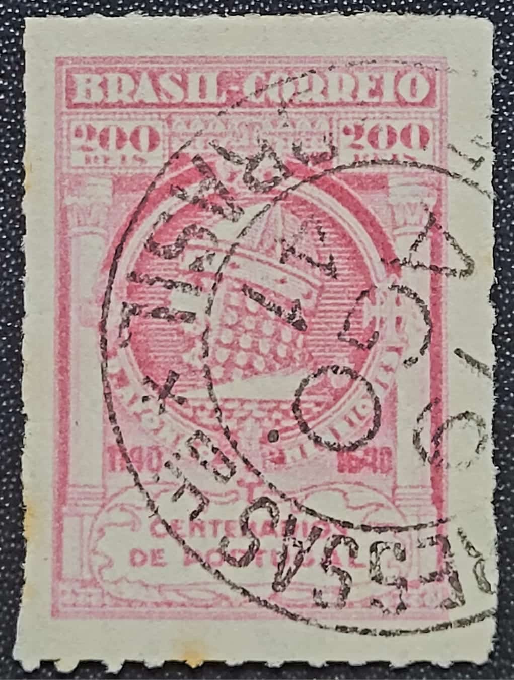Comemorativos - RHM C0160 (Usado) 200 Réis - Rei Afonso Henriques - 8º Centenário da Independência e 3º da Restauração de Portugal - 01/12/1940