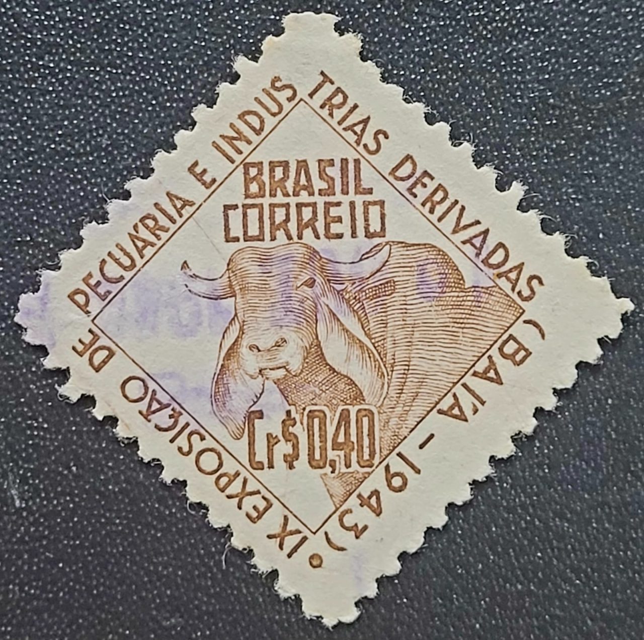 Comemorativos - RHM C0185 (Usado) 9ª Exposição de Pecuária e Indústrias Derivadas - Bahia - 30/08/1943
