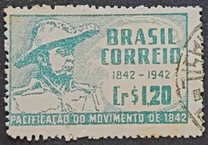 Comemorativos - RHM C0190 (Usado) 100 Anos da Pacificação de Minas por Caxias (1842) - 13/05/1944