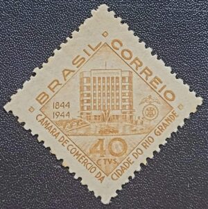 Comemorativos - RHM C0193 (Novo) Centenário da Câmara de Comércio do Rio Grande/RS - 25/09/1944
