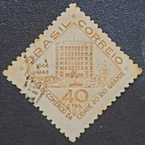 Comemorativos - RHM C0193 (Usado) Centenário da Câmara de Comércio do Rio Grande/RS - 25/09/1944