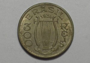 - Flor de Cunho) 300 Réis 1936 - Carlos Gomes / Cu/Ni