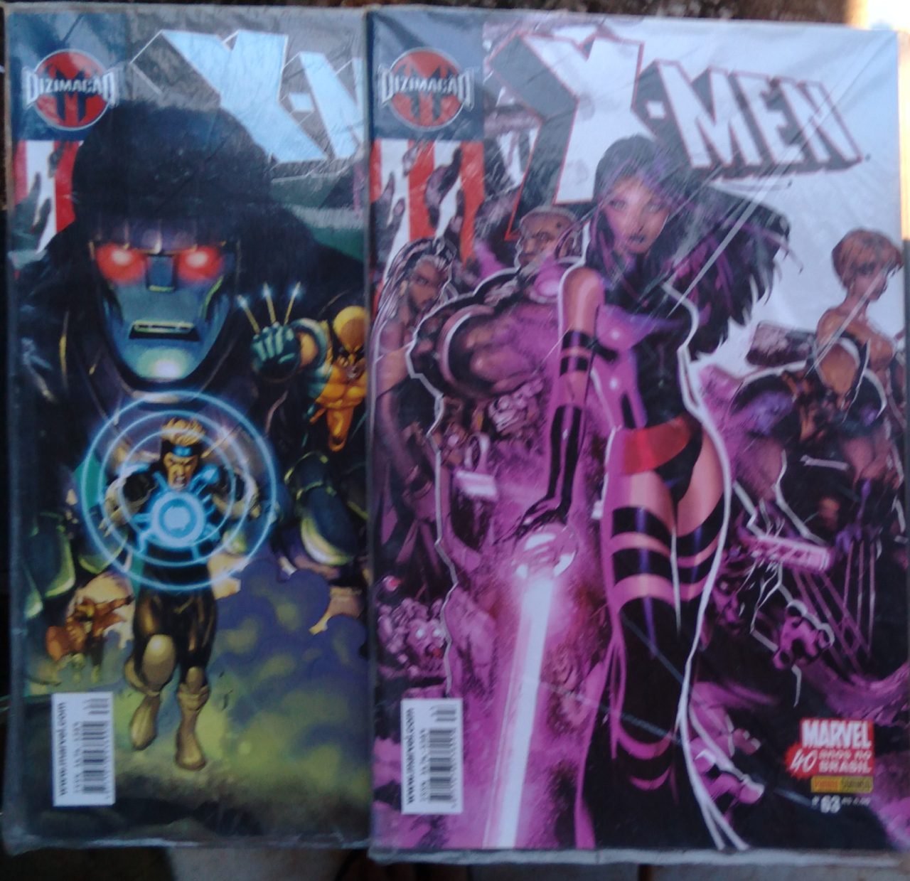 Gibi X Men 61 a 72. Fcgr Panini 2007. Valor de cada.