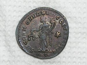 Grego Romana) Caesar Augustus Galerius / 295/305-Ad / Bz / Mbc/S