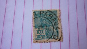 SELO 1000 RÉIS COM CARIMBO PARADA LOTE 441 .